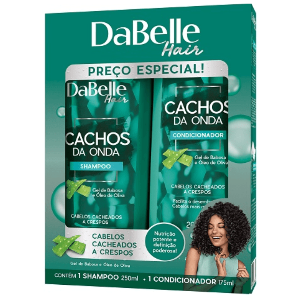 Kit Dabelle Cachos da Onda Shampoo 250ml + Condicionador 175ml